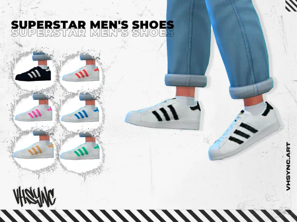 Maxis Match Superstar men's shoes by simsfinds - The Sims 4 Custom Content