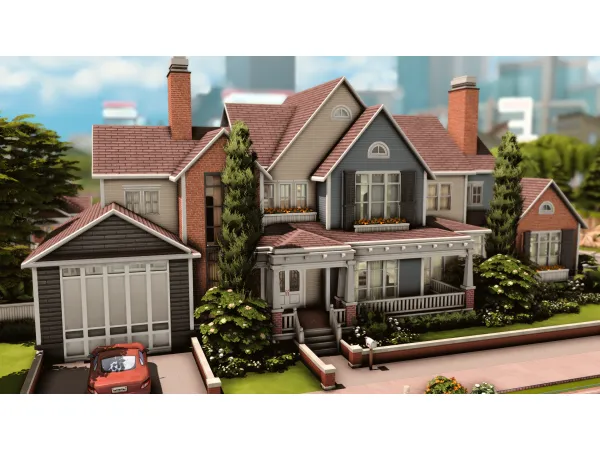 Maxis Match Big Family House V by PlumbobKingdom - The Sims 4 Custom Content