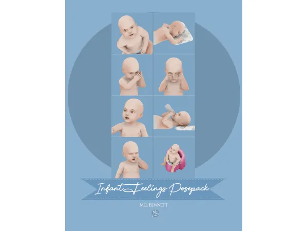 Mix Infant Feelings Posepack - The Sims 4 Custom Content