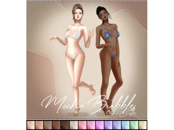 Maxis Match Mocha Bubbles Skin Color by Kikuruacchi - The Sims 4 Custom Content