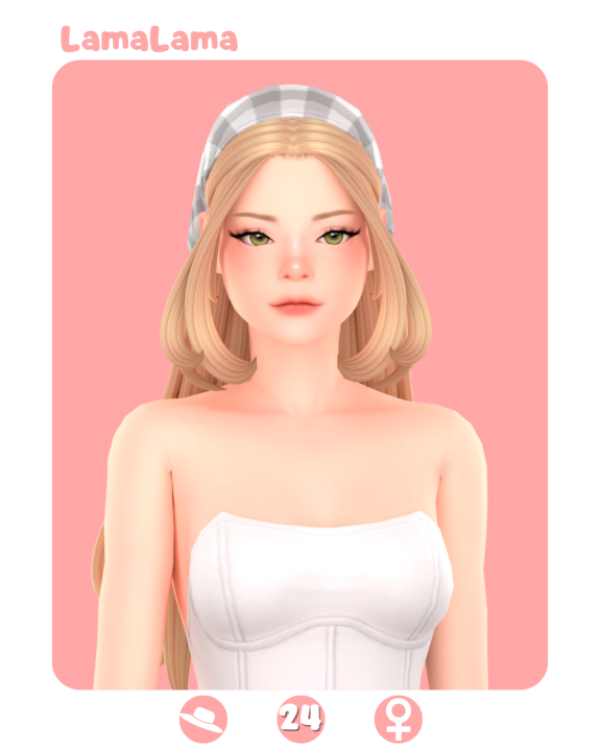 Maxis Match Melyssa Hair by simsfinds - The Sims 4 Custom Content