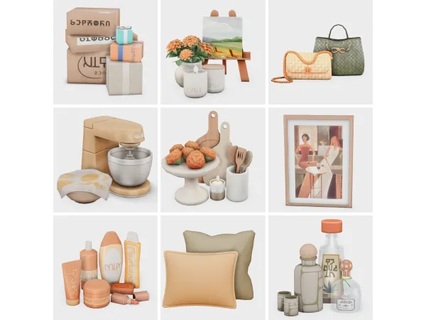 Maxis Match bright and cheery apartment sims 4 finds by boujeesimss - The Sims 4 custom content