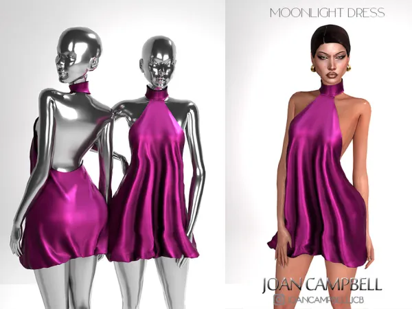 Alpha MOONLIGHT DRESS by thesimsresource - The Sims 4 Custom Content