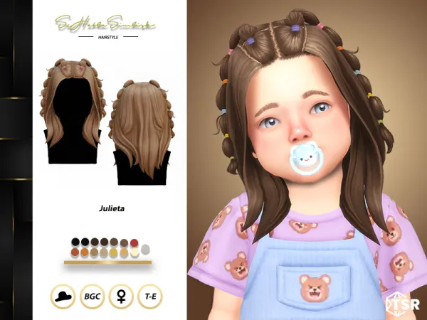 Julieta Hairstyle for Toddler by sehablasimlish