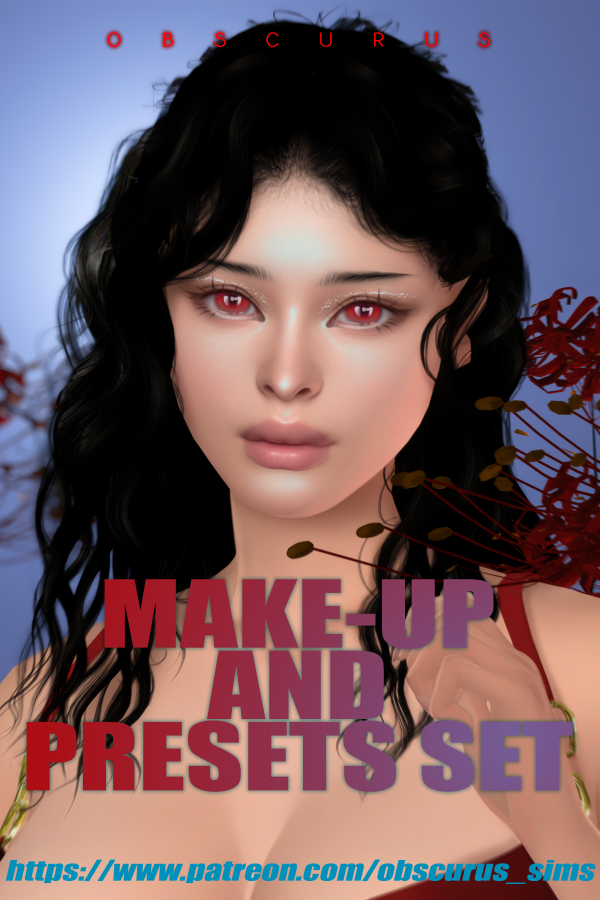 Mix MAKE UP PRESETS SET sims by simsfinds - The Sims 4 Custom Content
