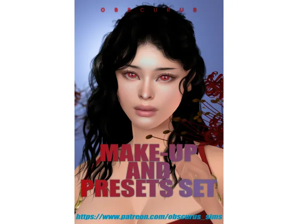 MAKE-UP & PRESETS SET by obscurus-sims
