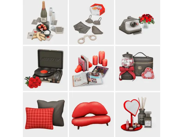 Maxis Match valentines night sims 4 finds by boujeesimss - The Sims 4 Custom Content