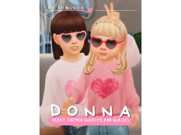 Maxis Match DONNA set by powluna - The Sims 4 Custom Content
