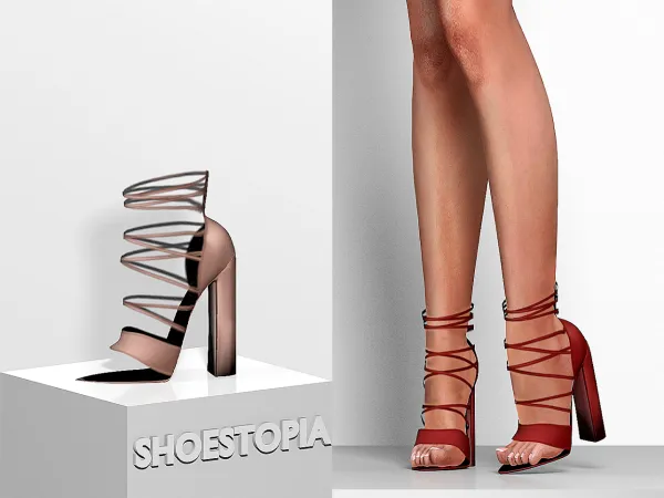 Alpha Shoestopia. = Egea High Heels by shoestopia - The Sims 4 custom content
