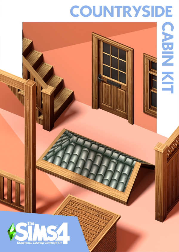 Maxis Match Countryside Cabin Kit by simsfinds - The Sims 4 Custom Content