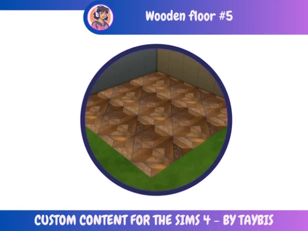Mix Wooden floor 5 by Taybis - The Sims 4 Custom Content