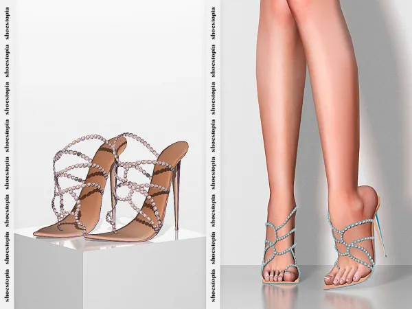 Alpha Shoestopia. Perla High Heels by shoestopia - The Sims 4 custom content