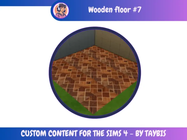 Mix Wooden floor 7 by Taybis - The Sims 4 Custom Content