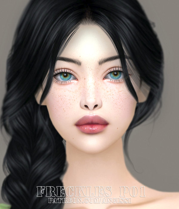 Mix Freckles P01 by simsfinds - The Sims 4 Custom Content