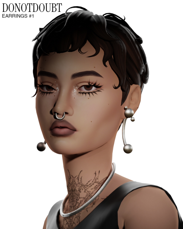 Maxis Match Earrings 1 2 by simsfinds - The Sims 4 Custom Content