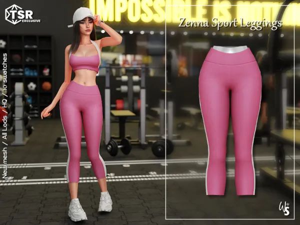Mix Zenna Sport Leggings by thesimsresource - The Sims 4 Custom Content