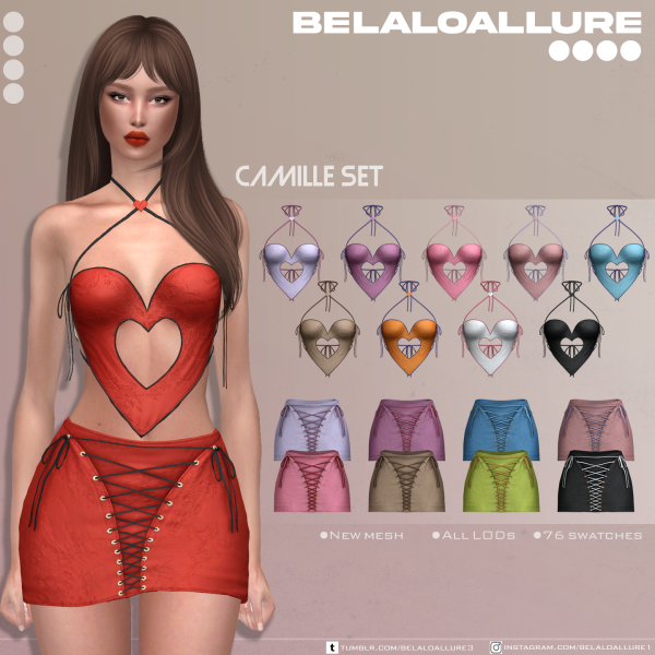 Alpha Camille Set by simsfinds - The Sims 4 Custom Content
