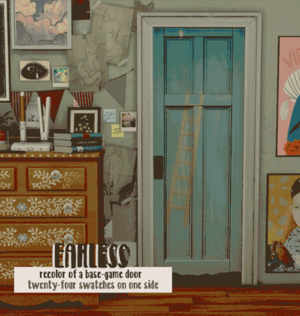 Maxis Match Earless Doors by simsfinds - The Sims 4 Custom Content