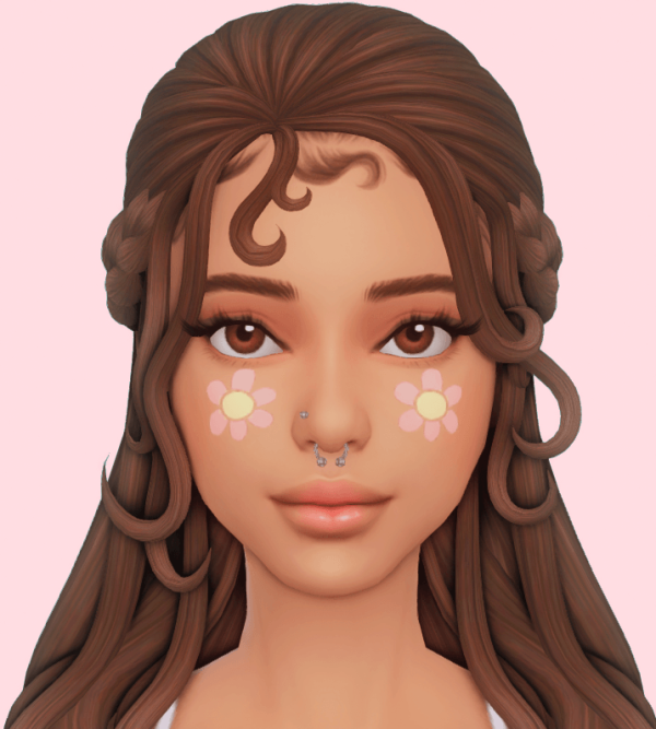 Maxis Match Cute Face Stickers by simsfinds - The Sims 4 Custom Content