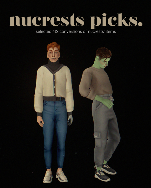 some 4t2 conversions of nucrests by simsfinds - The Sims 2 Custom Content