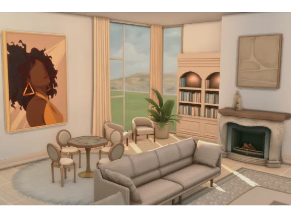 Maxis Match Living Room No by ViSims - The Sims 4 Custom Content