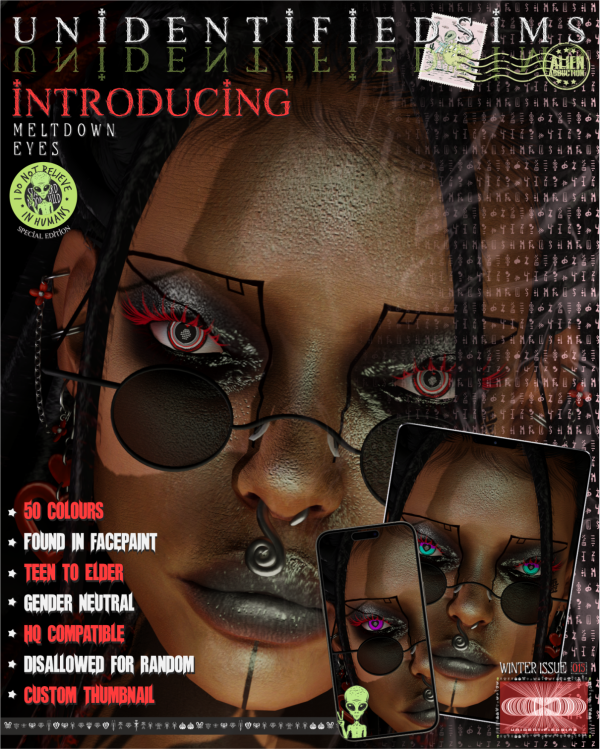 Mix Meltdown Eyes by unidentifiedsims - The Sims 4 Custom Content