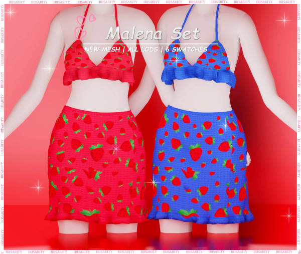 Mix Malena Set by simsfinds - The Sims 4 Custom Content