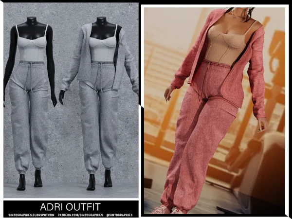 Alpha Adri Outfit by simtographies - The Sims 4 Custom Content