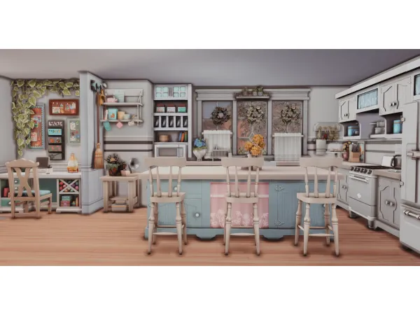 Maxis Match GRANNIES KITCHEN by PilarLeonYT - The Sims 4 Custom Content