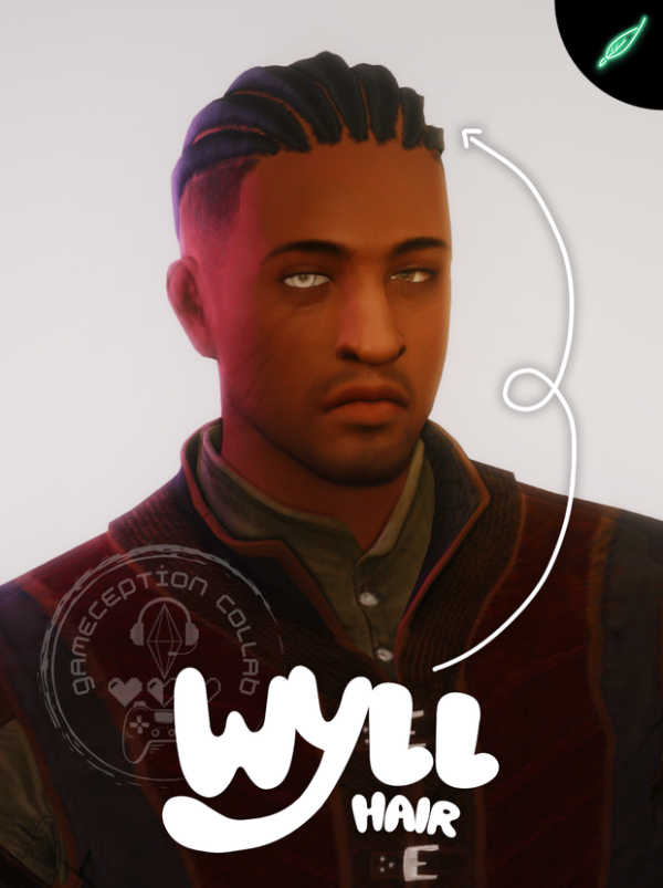 Maxis Match wyll hair by simsfinds - The Sims 4 Custom Content