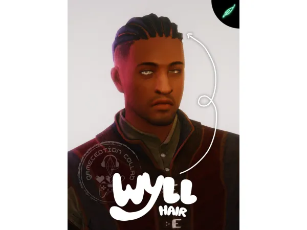 Maxis Match wyll hair by thatonegreenleaf - The Sims 4 Custom Content