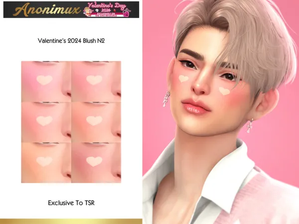 Mix Valentine's 2024 Blush N2 by Anonimux Simmer - The Sims 4 Custom Content