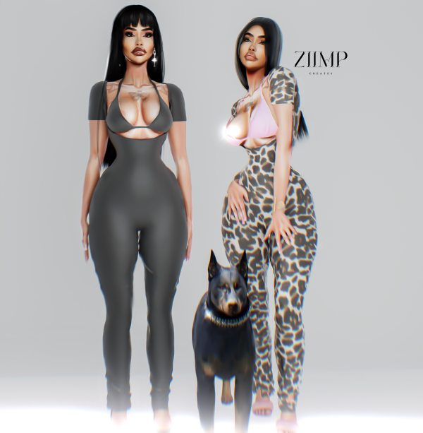 Alpha LICK ME UP BODYSUIT by ziimp - The Sims 4 Custom Content