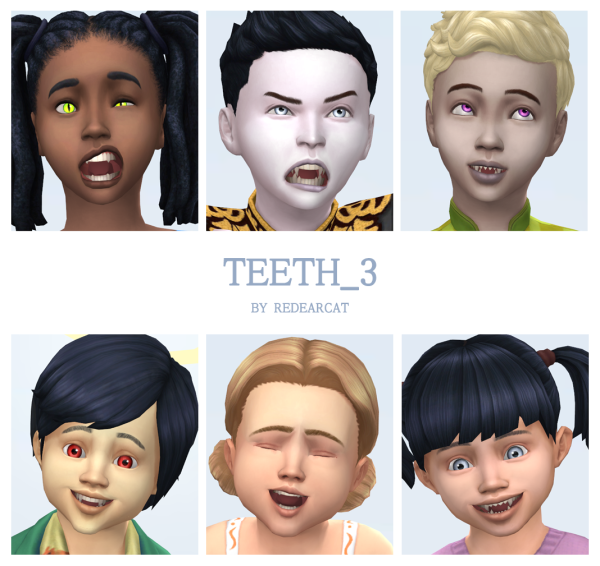 Maxis Match Teeth_3 by simsfinds - The Sims 4 Custom Content
