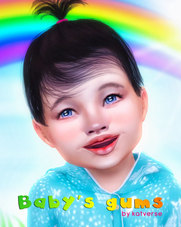 Alpha Babys Gums by simsfinds - The Sims 4 Custom Content