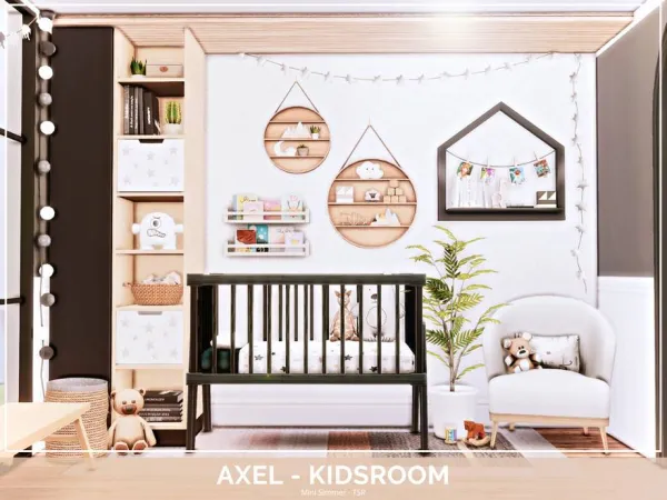 Mix Axel Kidsroom by simsfinds - The Sims 4 Custom Content