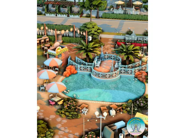 Maxis Match Outdoor Cinema Park by Create4sims - The Sims 4 Custom Content