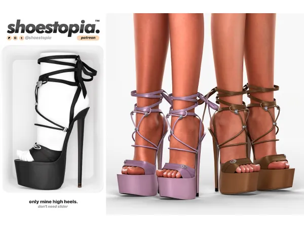 Alpha Shoestopia. Only Mine High Heels by shoestopia - The Sims 4 custom content