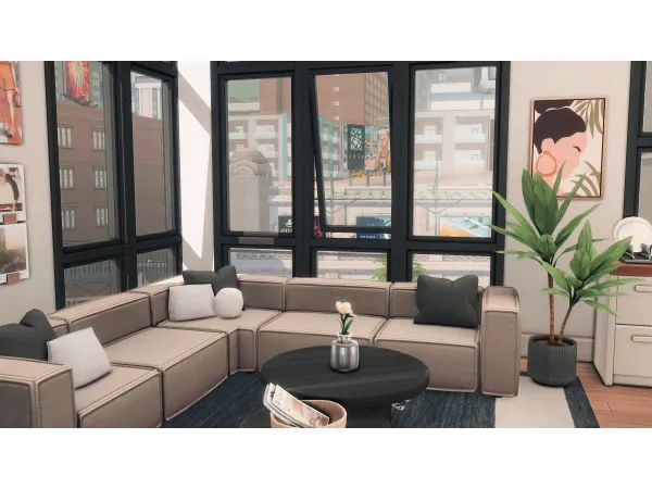 Maxis Match Student Apartment by simsfinds - The Sims 4 Custom Content
