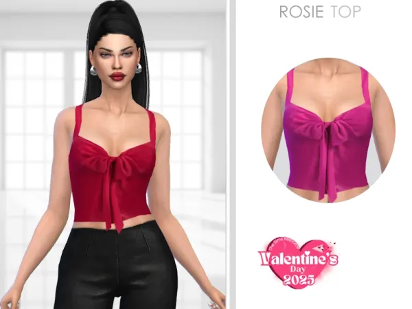 Mix Rosie Top Valentine's Day by thesimsresource - The Sims 4 Custom Content