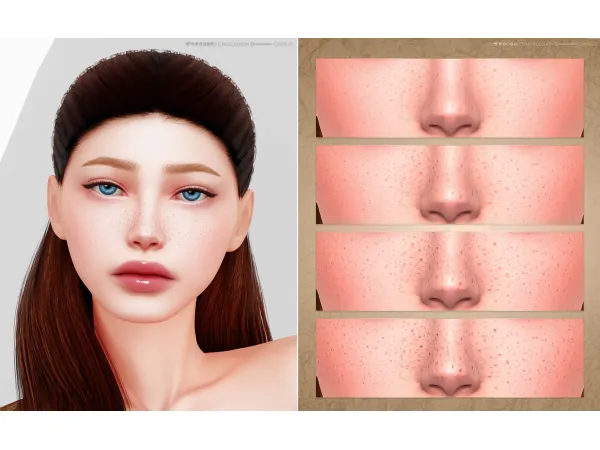 Mix Freckles 37 HQ by simsfinds - The Sims 4 Custom Content