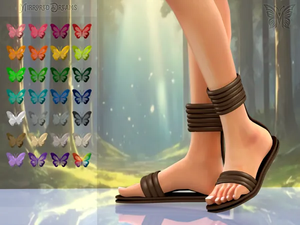Maxis Match Shoes Frieren Beyond Journey's End by mirroreddreamscc - The Sims 4 Custom Content