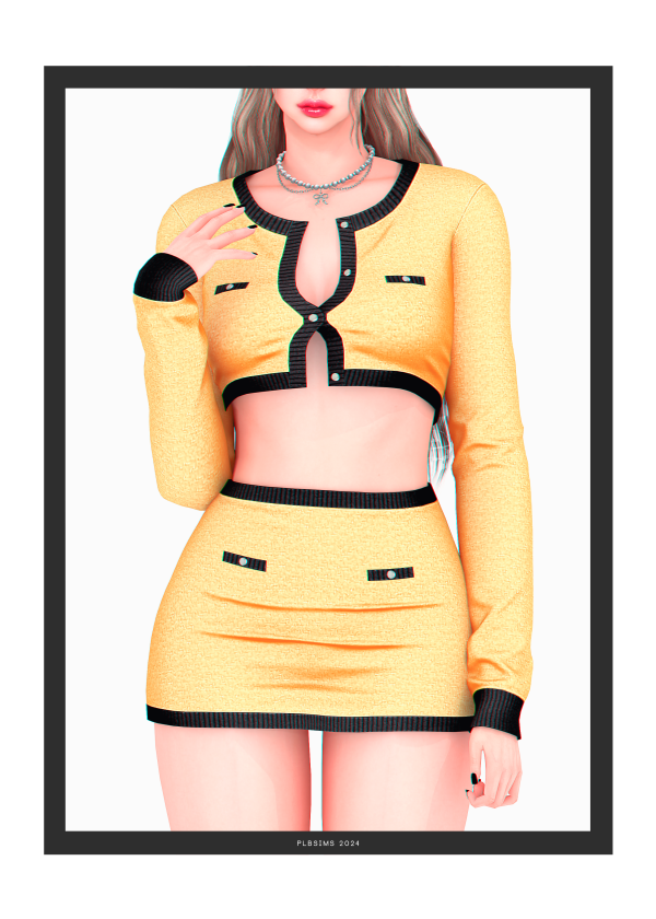 Alpha Panorama Outfit 20 by plbsims - The Sims 4 Custom Content