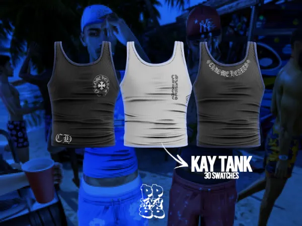 Alpha POPPIN Kay Tank Standard Version) by decayed - The Sims 4 Custom Content