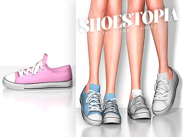 Alpha Shoestopia Classic Converse Sneakers by shoestopia - The Sims 4 Custom Content