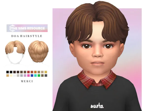 Maxis Match Doa Hairstyle for Toddler by thesimsresource - The Sims 4 Custom Content