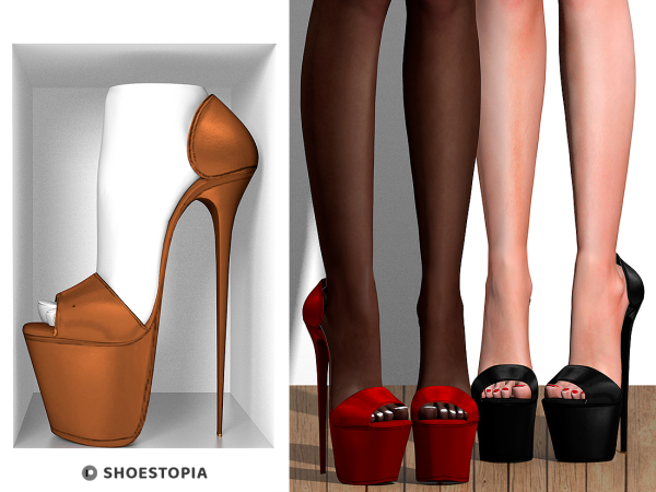 Alpha Shoestopia Alisson High Heels by shoestopia - The Sims 4 Custom Content