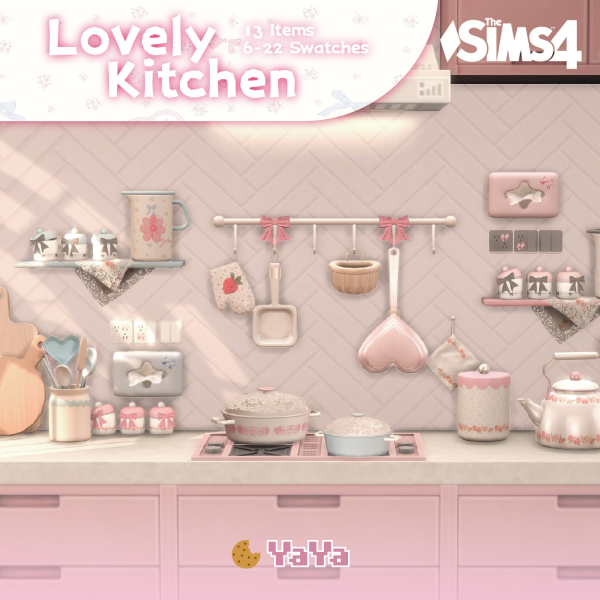 Maxis Match SetA Lovely Kitchen Sims by simsfinds - The Sims 4 Custom Content