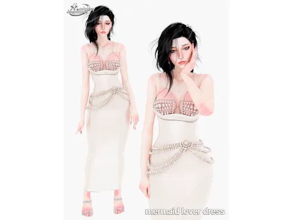 Alpha MERMAID LOVER DRESS - The Sims 4 Custom Content