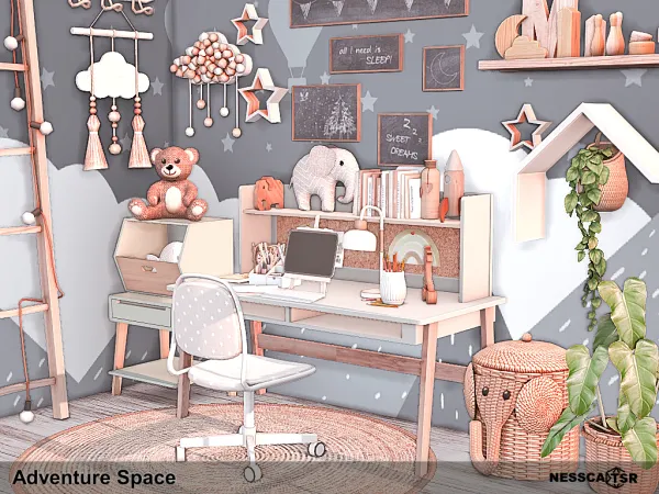 Mix Adventure Space by nesscasims - The Sims 4 Custom Content